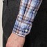 Eton Signature Button Under Check Overhemd Blauw-Bruin