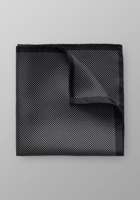 Eton Signature Dots Pochet Pocket Square Black