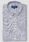 Eton Signature Oxford Cotton Stripe Button Down Overhemd Donker Blauw