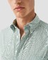 Eton Signature Oxford Cotton Stripe Button Down Overhemd Groen