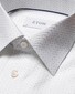 Eton Signature Poplin Geometric Glitter Evening Shirt White