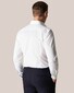 Eton Signature Poplin Uni Geometric Contrast Details Shirt White