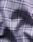 Eton Signature Twill 3D Check Pattern Overhemd Paars