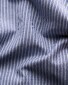 Eton Signature Twill 3D Effect Multi Stripe Overhemd Donker Blauw
