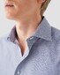 Eton Signature Twill 3D Effect Multi Stripe Overhemd Donker Blauw