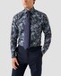 Eton Signature Twill Allover Fantasy Pattern Overhemd Navy-Blauw