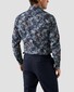 Eton Signature Twill Allover Fantasy Pattern Overhemd Navy-Blauw