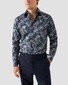 Eton Signature Twill Allover Fantasy Pattern Shirt Navy-Blue