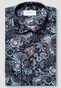 Eton Signature Twill Allover Fantasy Pattern Shirt Navy-Blue