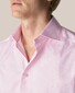 Eton Signature Twill Check Cutaway Collar Shirt Light Pink