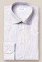 Eton Signature Twill Cotton Tencel Check Shirt Off White Melange