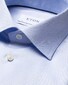 Eton Signature Twill Cutaway Collar Extra Long Sleeve Overhemd Licht Blauw
