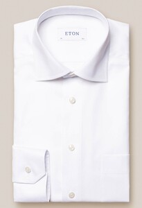 Eton Signature Twill Cutaway Overhemd Wit