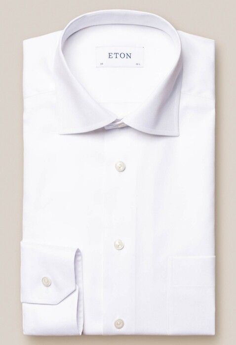 Eton Signature Twill Cutaway Shirt White
