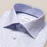 Eton Signature Twill Fashion Check Pattern Overhemd Blauw