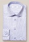 Eton Signature Twill Fashion Check Pattern Shirt Blue