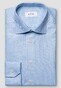 Eton Signature Twill Fine Check Organic Cotton Overhemd Lichtblauw-Blauw