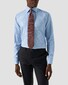 Eton Signature Twill Fine Check Organic Cotton Overhemd Lichtblauw-Blauw