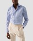 Eton Signature Twill Fine Check Organic Cotton Shirt Pink-Blue