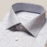 Eton Signature Twill Fine Geometric Fantasy Pattern Overhemd Grijs