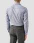 Eton Signature Twill Fine Striped Cotton Overhemd Donker Blauw