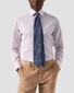 Eton Signature Twill Fine Striped Cotton Overhemd Roze