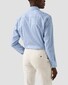 Eton Signature Twill Fine Striped Cotton Shirt Blue