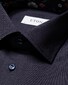 Eton Signature Twill Floral Contrast Details Organic Cotton Overhemd Navy