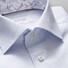 Eton Signature Twill Floral Detail Overhemd Licht Blauw