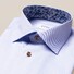 Eton Signature Twill Floral Detail Shirt Light Blue