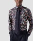 Eton Signature Twill Floral Fantasy Pattern Overhemd Navy-Multi