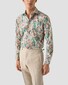 Eton Signature Twill Luxury Watercolor Painted Fantasy Floral Pattern Overhemd Groen-Multi