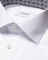 Eton Signature Twill Medallion Contrast Shirt White