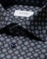 Eton Signature Twill Medallion Pattern Shirt Navy-Black
