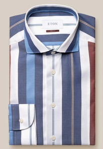 Eton Signature Twill Multicolor Multi Stripe Shirt