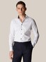 Eton Signature Twill Organic Cotton Detail Contrast Overhemd Wit