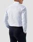 Eton Signature Twill Organic Cotton Duo Stripe White Collar Overhemd Licht Blauw