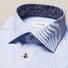 Eton Signature Twill Paisley Detail Shirt Light Blue