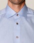Eton Signature Twill Paisley Detail Shirt Light Blue