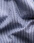 Eton Signature Twill Reverse 3D Effect Stripe Pattern Shirt Dark Evening Blue