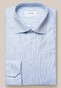 Eton Signature Twill Subtle Texture Fine Stripe Overhemd Licht Blauw