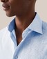 Eton Signature Twill Subtle Texture Fine Stripe Shirt Light Blue