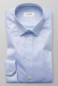 Eton Signature Twill Super Slim Shirt Light Blue