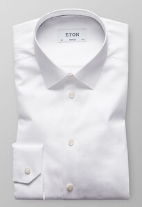 Eton Signature Twill Super Slim Shirt White