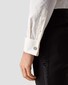 Eton Signature Twill Tuxedo Shirt French Cuffs Hidden Button Placket Off White