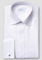 Eton Signature Twill Tuxedo Shirt French Cuffs Hidden Button Placket Overhemd Wit