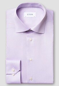 Eton Signature Twill Uni Cutaway Overhemd Licht Paars
