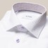Eton Signature Twill Uni Cutaway Subtle Contrast Fabric Overhemd Wit