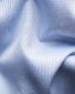 Eton Signature Twill Uni Floral Contrast Details Overhemd Licht Blauw