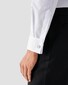 Eton Signature Twill Uni French Cuff Hidden Button Placket Overhemd Wit